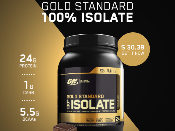 Faster Muscle Recovery With Muscle Building : Gold standard isolate protein powder