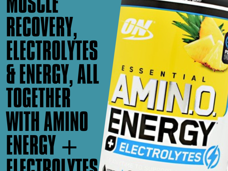 Muscle Recovery, Electrolytes & Energy, all together With Amino Energy + Electrolytes by Optimum Nutrition